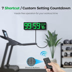 reacher 16.5" large digital wall timer clock with, side view