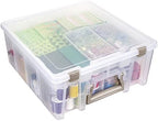 artbin 6899az super satchel double deep with lift-out showing dimensions
