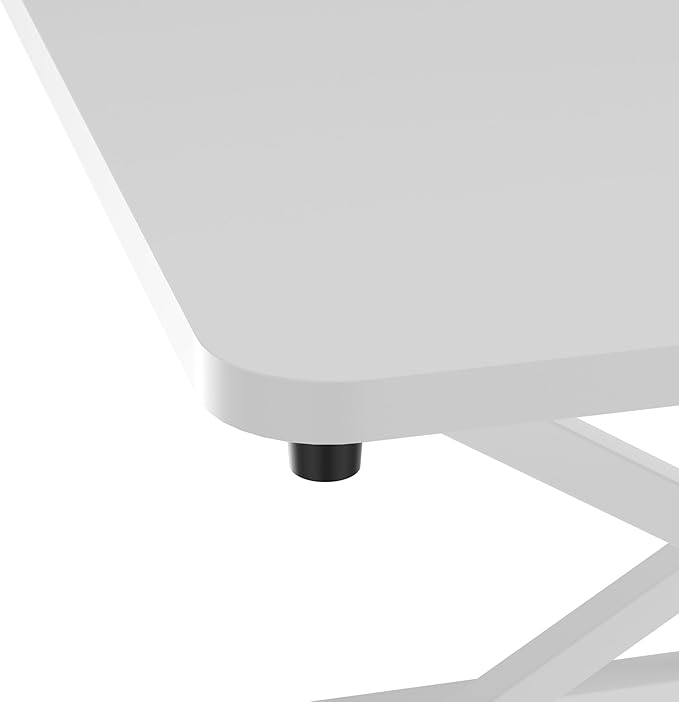 Decoholic White Small Single 24 inch Scissors Lift Keyboard and Mouse Riser - Image 9