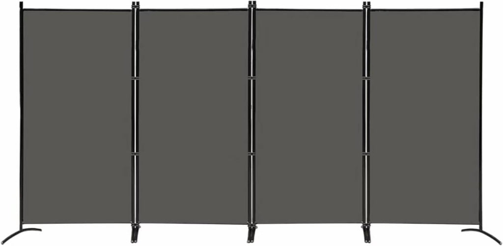 MAYOLIAH 4 Panel Privacy Screen Room Dividers 6FT Tall Portable Office Wall