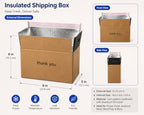 thermal insulated shipping boxes 9x5x6 for cold & showing dimensions