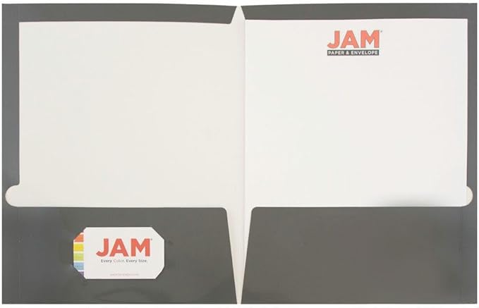 JAM PAPER Laminated Two Pocket Glossy Folders - Image 2