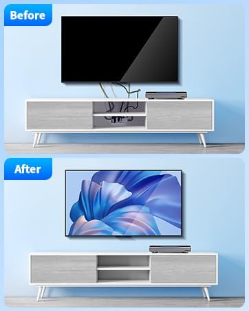 in Wall Cable Management Kit for TV, Recessed Outlet with USB, TV Cable Hider...