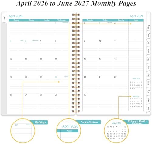 2027 Daily & Monthly Planner - One Page Per Day, Daily Planner from Janua...