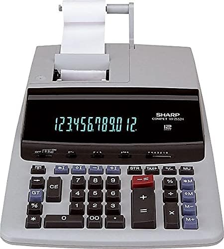 Sharp VX2652H VX2652H Two-Color Printing Calculator Black/Red Print 4.8 - Image 5