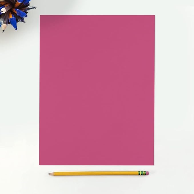 LUXPaper 8.5" x 11" Paper | Letter Size | Magenta Pink | 80lb. Text | 250 Qty - Image 3