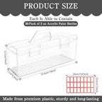 paint storage box with handle clear plastic organizer shown in use