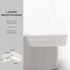 4Pcs White Corner and Edge Protectors, Self-Adhesive Bumpers - Image 4