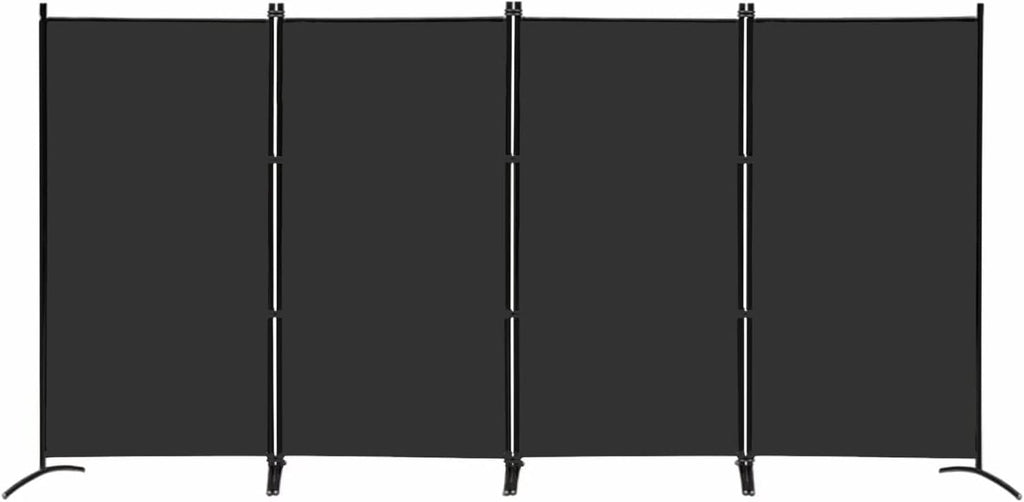 MAYOLIAH 4 Panel Privacy Screen Room Dividers 6FT Tall Portable Office Wall