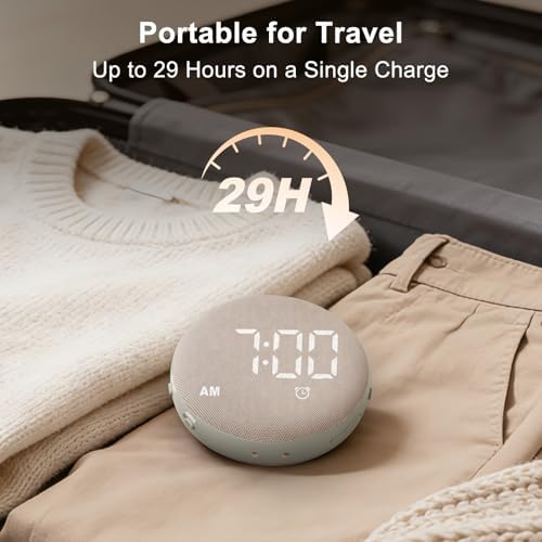 solacerise extra loud alarm clock vibrating bed shaker, front angle view