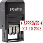 ZIGEL D50 Date Stamp with Approved - Image 2