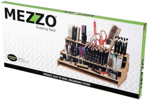 hg art concepts mezzo artist drawing rack, side view