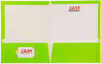 JAM PAPER Laminated Two Pocket Glossy School Folders - Image 2
