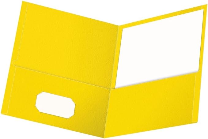 Oxford Twin-Pocket Folders, Textured Paper, Letter Size, Holds 100 Sheets by Oxford