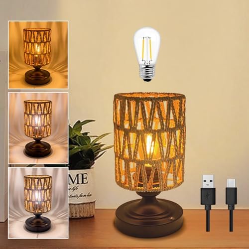 Set of 2 Cordless Rechargeable Table Lamps Night Light Desk Lamp