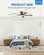 ume 52" ceiling fan with lights, remote control, view 9