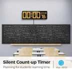 reacher 16.5" large digital wall timer clock with showing dimensions