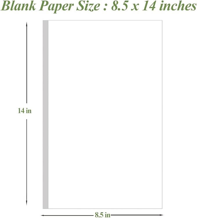 8.5" x 14" Blank Print Paper - Image 2