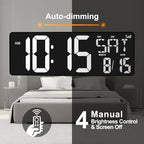 xrexs 16.5 in large display wall clock with, package contents