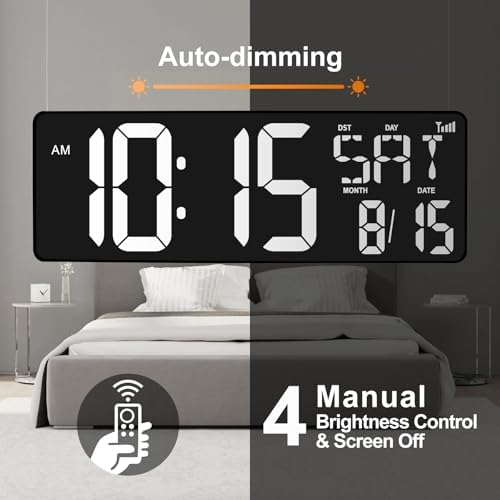 xrexs 16.5 in large display wall clock with, package contents
