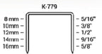 Klinch-Pak K-779/10, 3/8” Leg Length by 1/2" Wide Crown Heavy-Duty Galvanized - Image 3