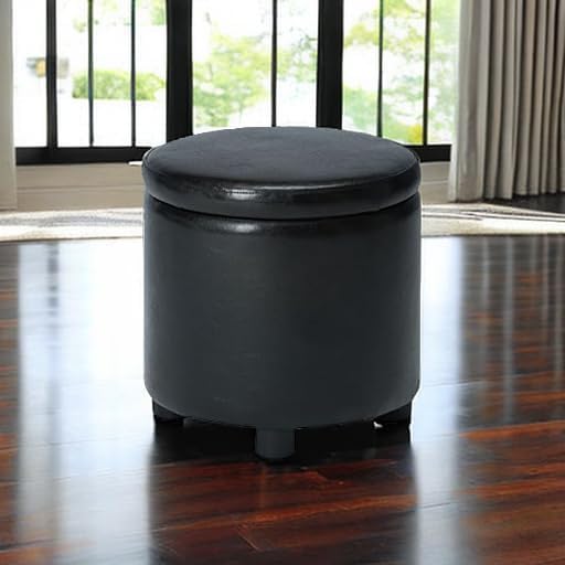 Convenience Concepts Designs4Comfort Accent Storage Ottoman 15.75" - Rou...