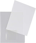 JAM PAPER Plastic Sleeves with Mini Pocket by JAMPaper