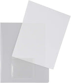 JAM PAPER Plastic Sleeves with Mini Pocket by JAMPaper