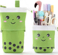 Telescopic Pencil Bag Pen Holder Pop Up Stationery Case, Stand-up Retractable Transformer Bag Standing Organizer, Great for Christmas Holiday New Year Office Bag