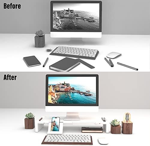 OImatser Monitor Stand Riser with USB 3.0 Hub & Type-C Port, Foldable Adj...