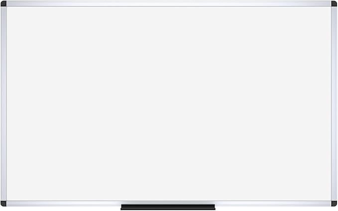 VIZ-PRO Dry Erase Board/Whiteboard, 60 x 48 Inches, Wall Mounted Board - Image 2