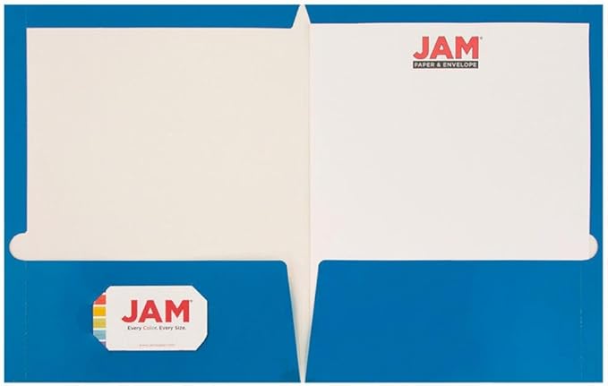 JAM PAPER Laminated Two Pocket Glossy Folders - Image 2
