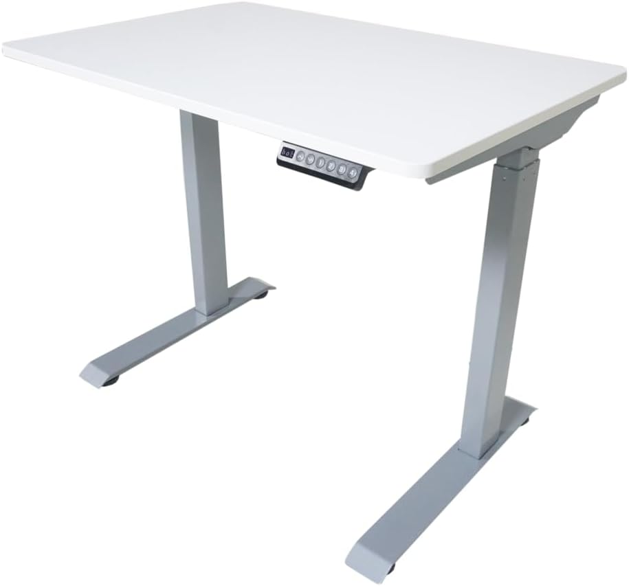 Victor 36-Inch Electric Standing Desk, Quiet Height Adjustable Desk with 4 Me...