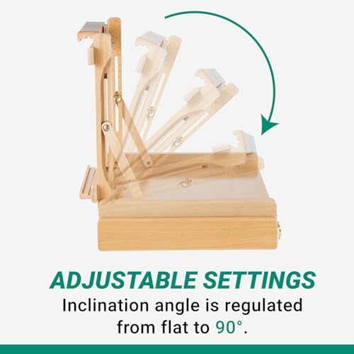 falling in art adjustable sketchbox tabletop easel with, close-up detail