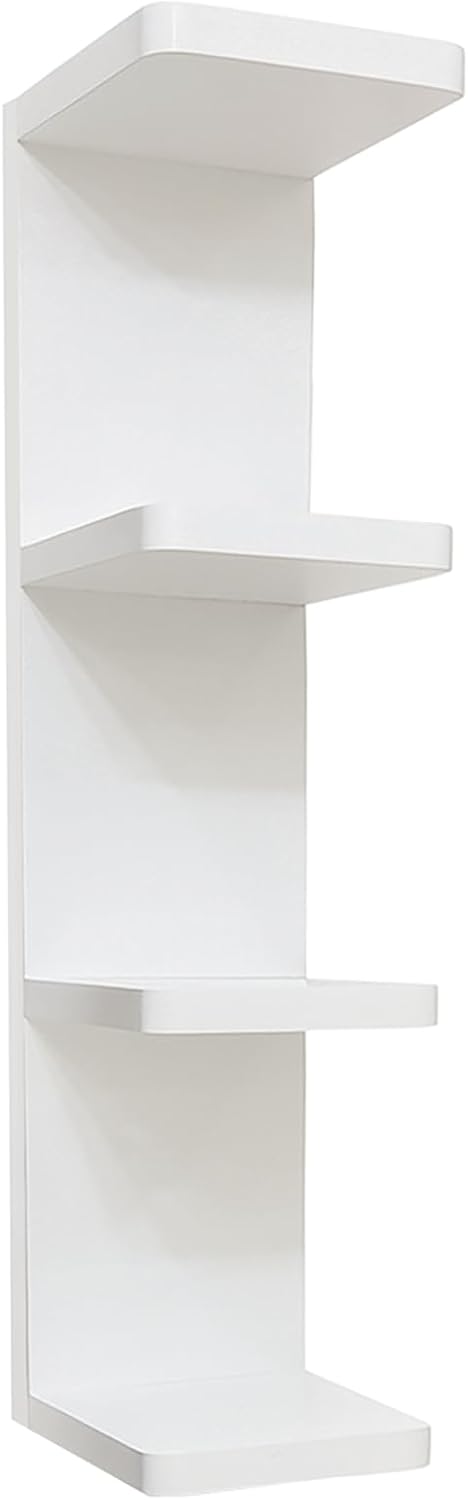 LitaEther Modern Lack Wall Shelf 4 Tier Wall Shelf Unit,Black Lack Wall Shelf...