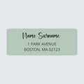 Dotty about Paper Personalized Sage Green Colorblock by DottyAboutPaper