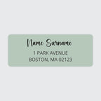Dotty about Paper Personalized Sage Green Colorblock by DottyAboutPaper