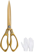 Large Ribbon Cutting Scissors, Heavy duty gold stainless steel scissors by Unknown