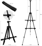 ns jymb easel stand for sign and painting showing dimensions