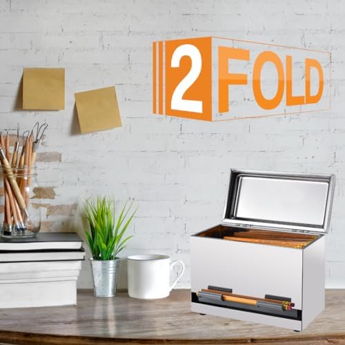 2Fold Pencil Dispenser for Classroom - Stainless Steel Bulk Pencil Holder for...