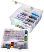artbin 6899az super satchel double deep with lift-out, side view