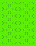 8-1/2 x 11" Neon Color High Light Fluorescent Labels by NextDayLabels