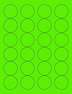 8-1/2 x 11" Neon Color High Light Fluorescent Labels by NextDayLabels