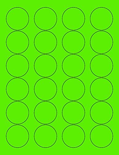 8-1/2 x 11" Neon Color High Light Fluorescent Labels by NextDayLabels