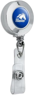 UAH Primary Logo Retractable Reel Chrome Badge ID Card Holder Clip - Image 2