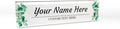 Signs ByLITA Floral Pattern Customized Nameplate | Eucalyptus Personalized Full by SignsByLITA