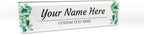 Signs ByLITA Floral Pattern Customized Nameplate | Eucalyptus Personalized Full by SignsByLITA