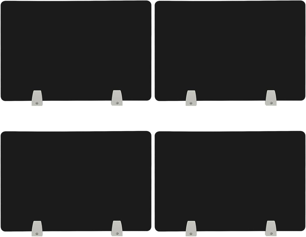 4PCS Desk Dividers Office Partitions, Privacy Desk Panel Protective, Frosted