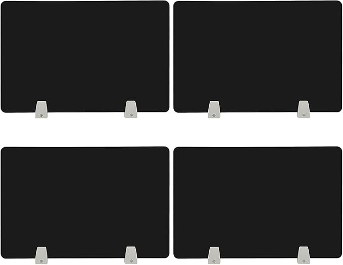 4PCS Desk Dividers Office Partitions, Privacy Desk Panel Protective, Frosted by TFCFL