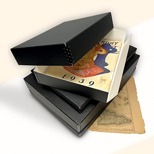 golden state art, drop front archival storage box, front angle view